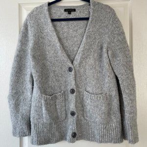 Alpaca-Blend Long Cardigan Sweater